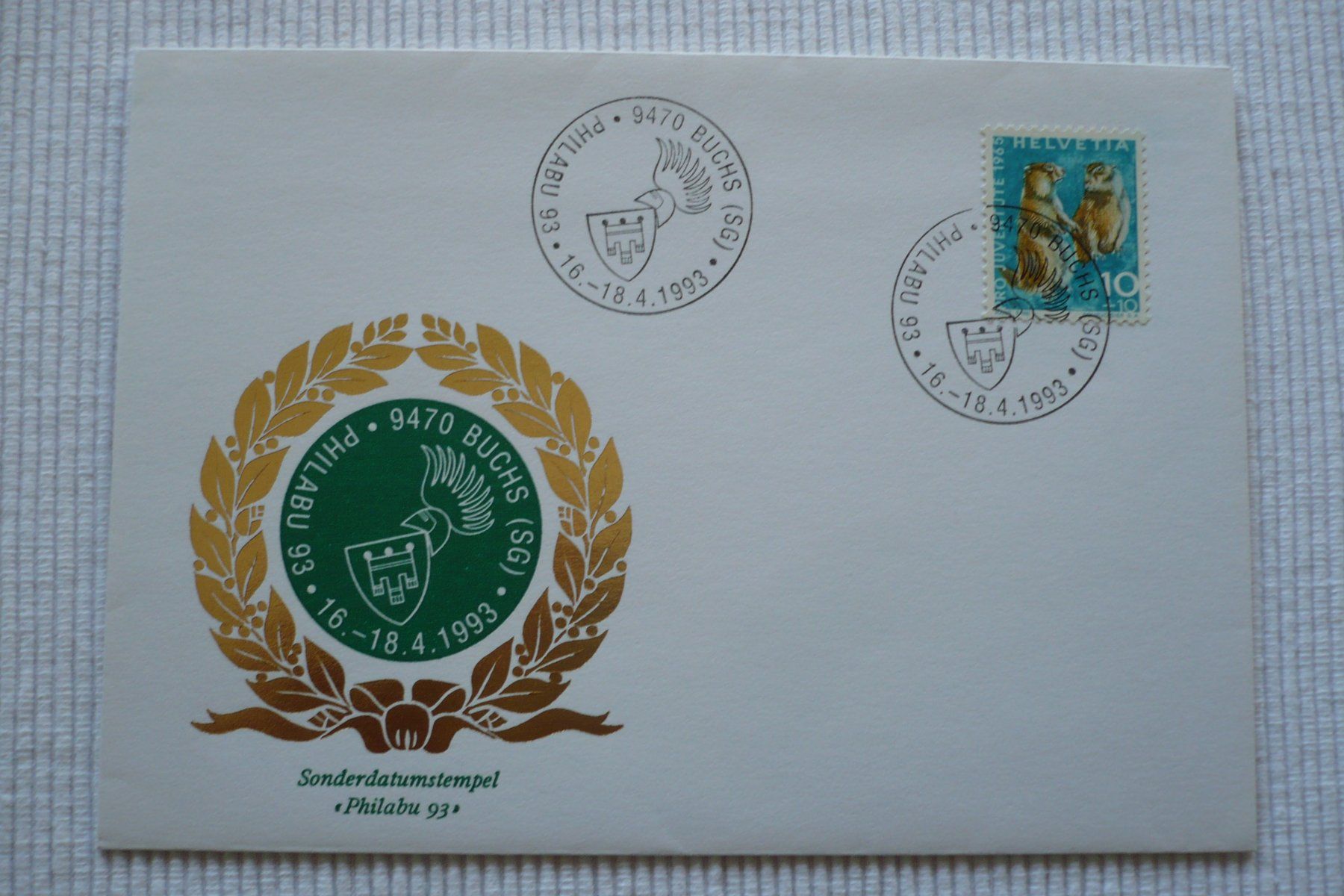Tutti i francobolli: 1993 PHILABU 93, Buchs – Usato da Zürich venduto da saltandpepper008