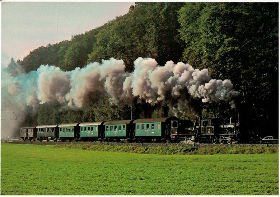 Cartoline postali: Dampf-Bahn Bern Lok E 3/3 1+11 – Usato da Frauenfeld venduto da POML