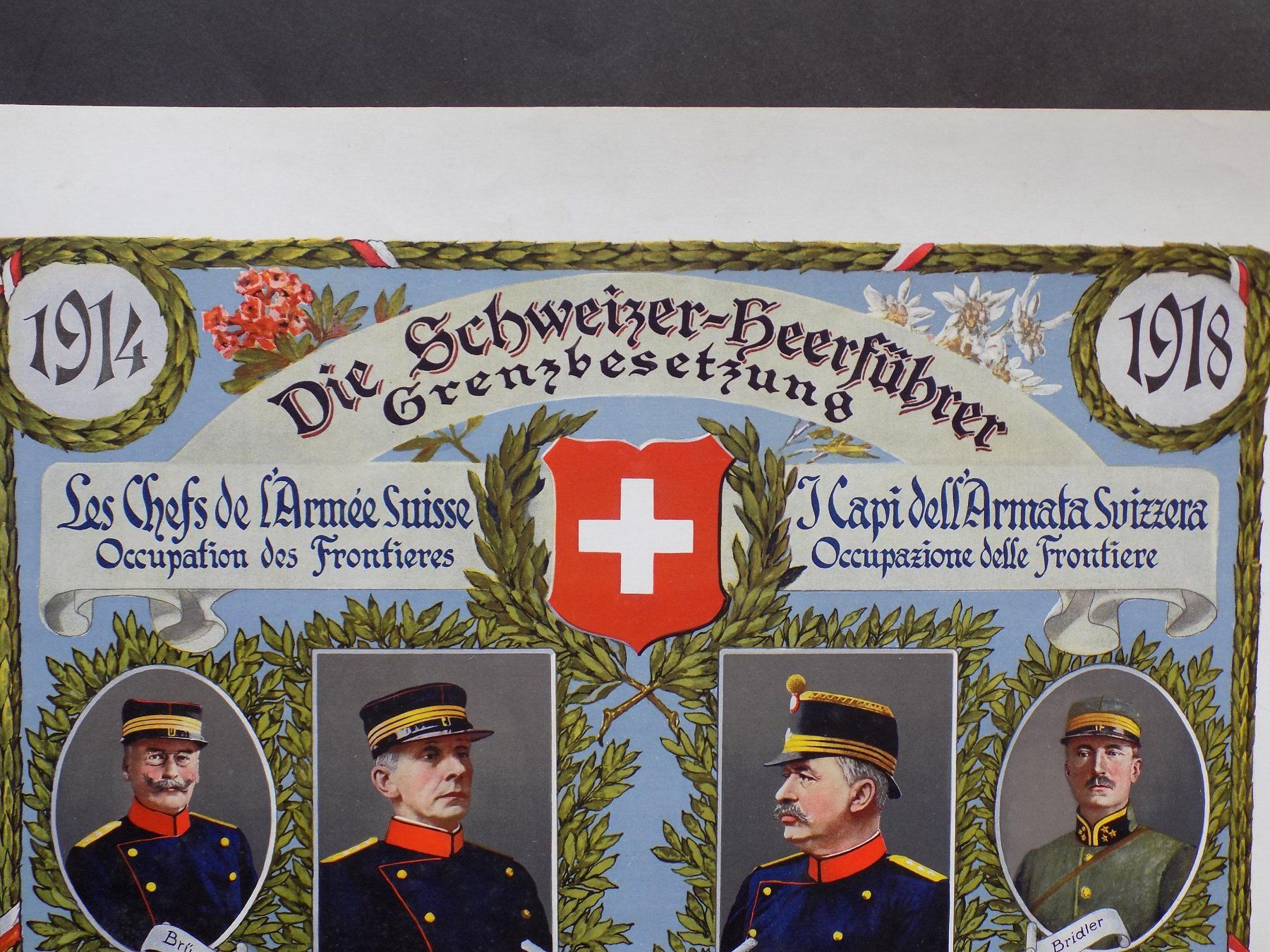 Stiche: Schweizer Heerführer Lithographie – Gebraucht aus Risch von Rischli15 1