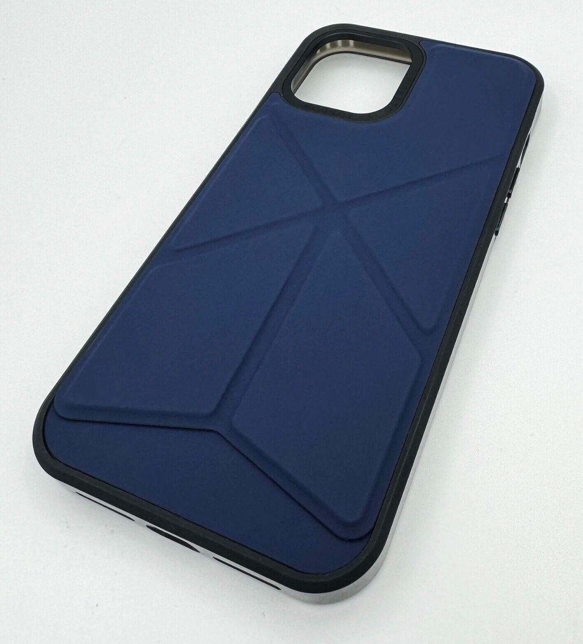 Cover & Protezioni schermo: iPhone 12 Max Pipetto origami navy case with stand function – Nuovo (secondo la descrizione) da Embrach venduto da lau_2gtp 3