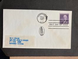 USA 1961 privater FDC Horace Greeley Verleger Chappaqua