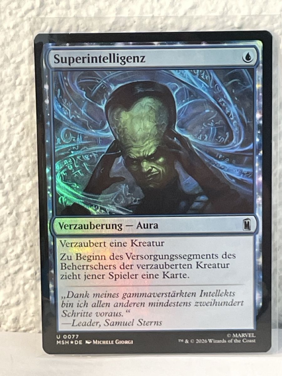 Karten: Magic The Gathering Superintelligenz Verzauberung Aura – Neu (gemäss Beschreibung) aus Sargans von Didis