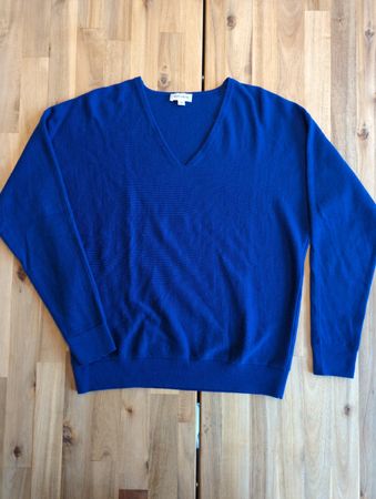 Wollpullover blau
