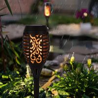 2x Solarlampe, Leuchte, Fackel Wasserdicht LED - Terasse
