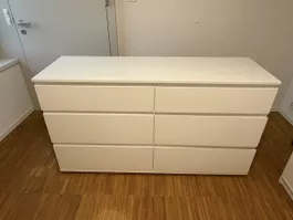 Kommode Weiss NAIA 6 Schubladen 50x153.8x70.1cm