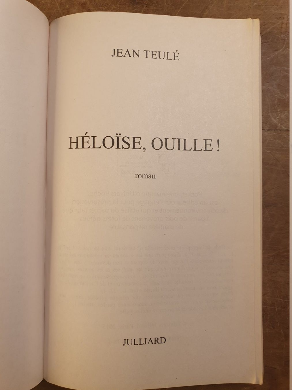 Libri: Heloise, ouille - Jean Teule – Usato da Zürich venduto da loosebone 2