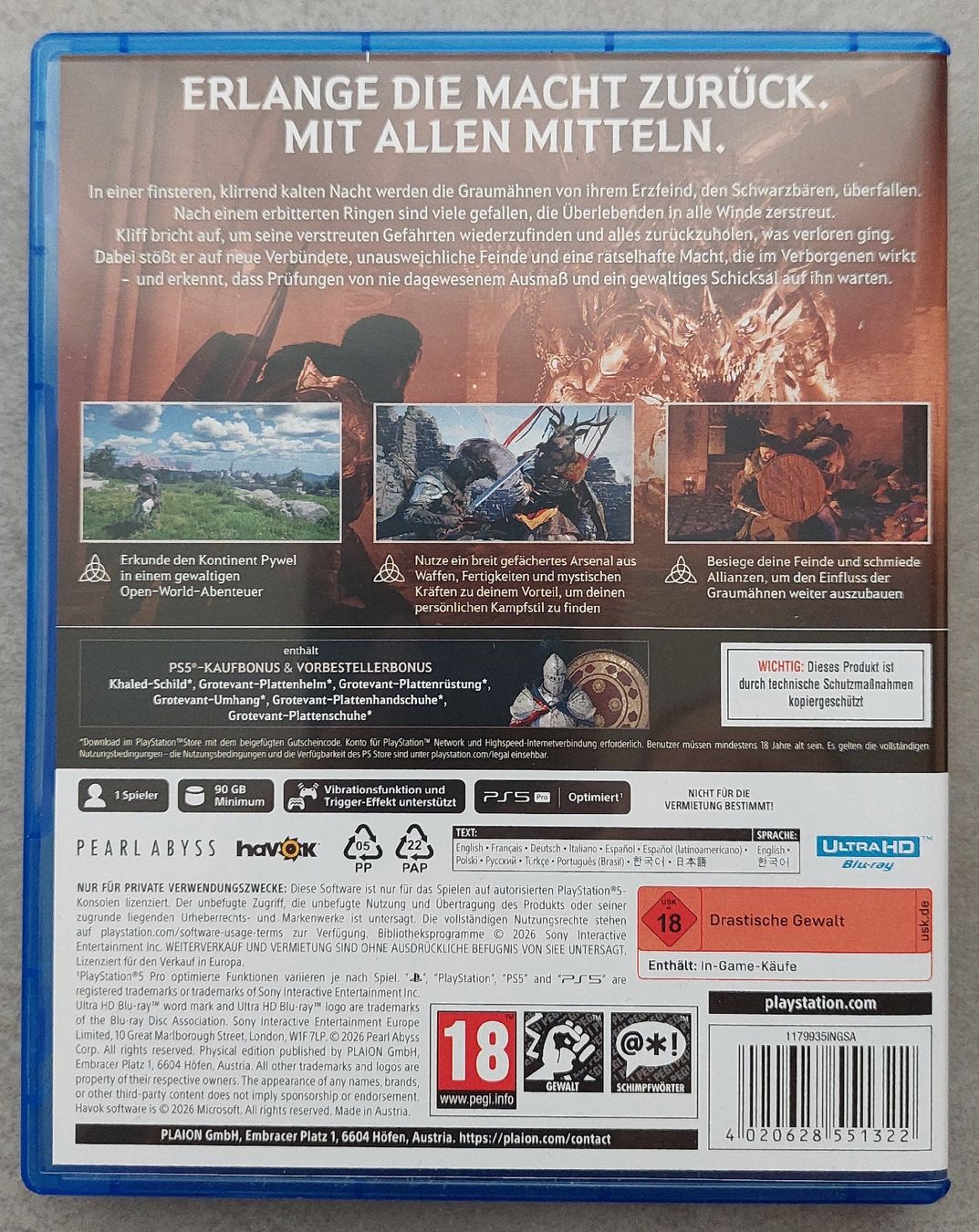 Giochi: Crimson Desert - PS5 – Usato da Waldkirch venduto da Cswys 1