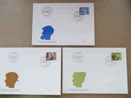 3 Briefe FDC Sondermarken (hohe Werte!) 1993/94