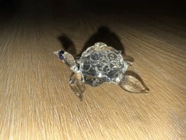 Glas Schildkröte, Dekoration, neuwertig, swarovski