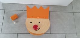 Kinderzimmerlampe König aus Holz