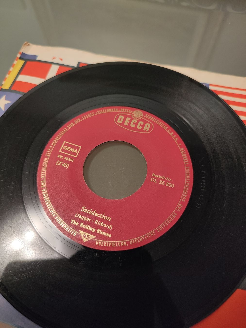 Dischi in vinile: disco 45 giri Satisfaction - The Rolling Stones – Usato da Massagno venduto da Massimo037 3