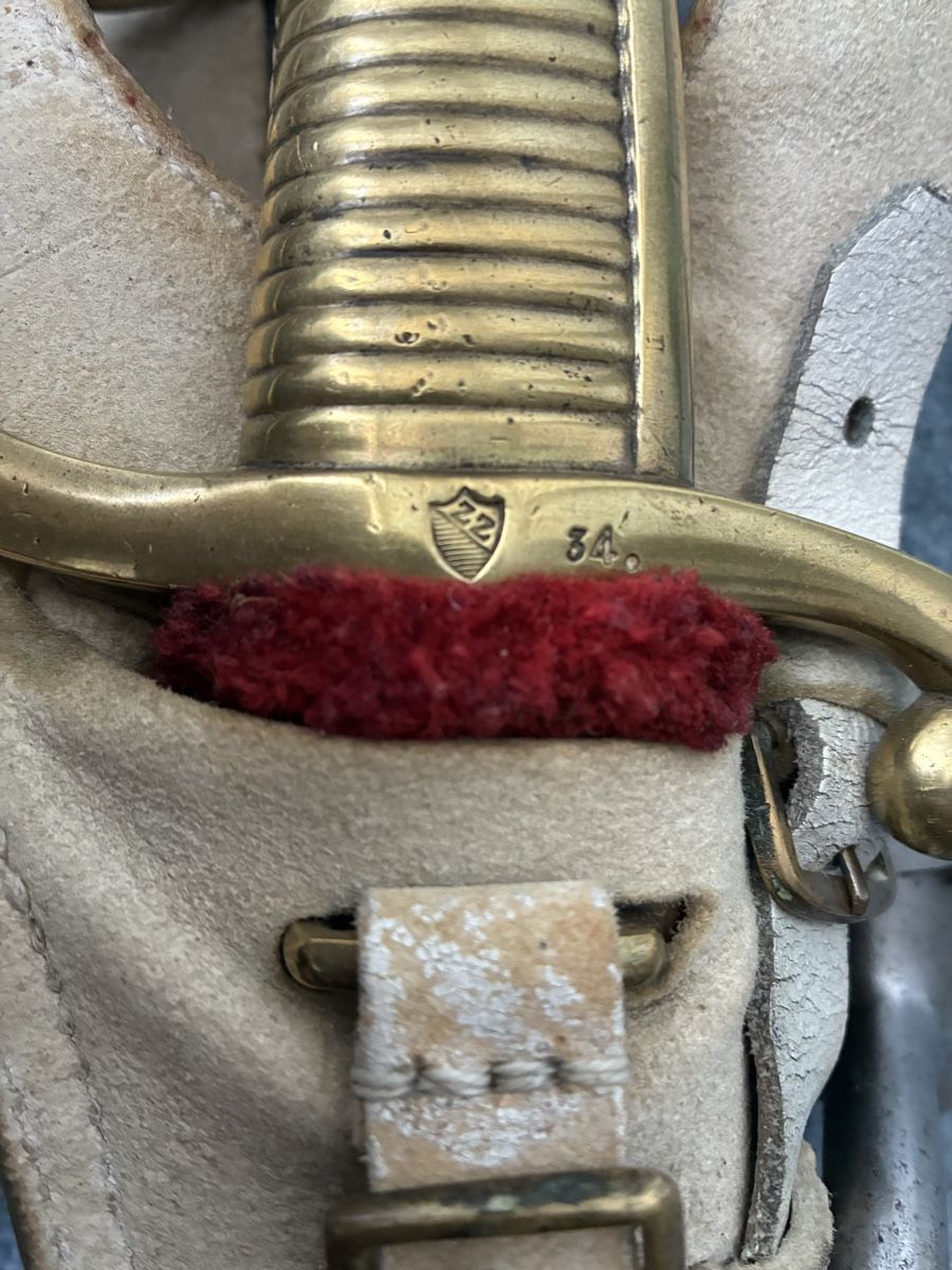Armi bianche: Säbel-Gehänge ZH 1842/52 – Usato da Gutenswil venduto da Antiques77 8