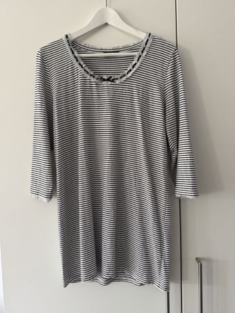 Damen Shirt Conleys gestreift mit Spitze Grösse XL