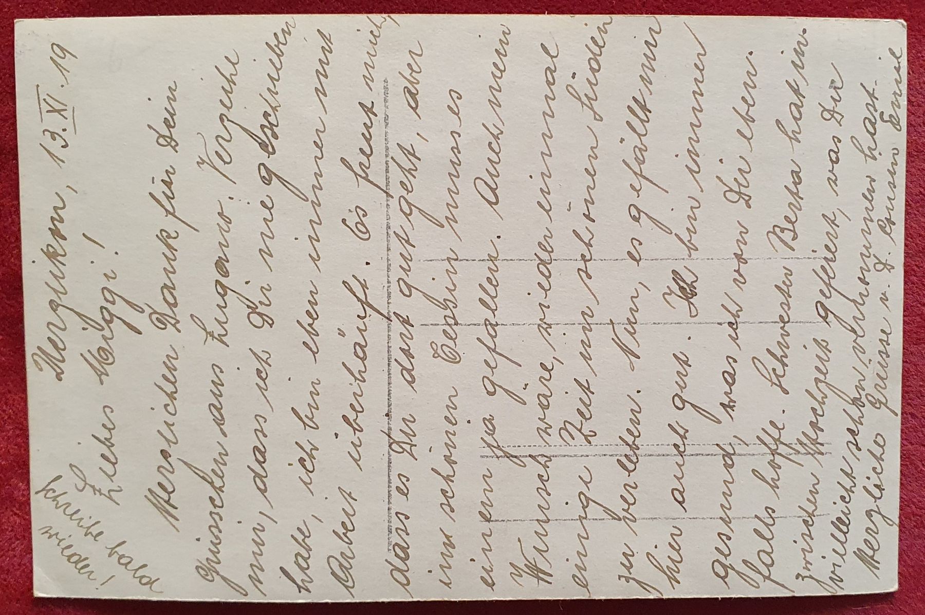 Ansichtskarten: Uerzlikon 1919 – Gebraucht aus Kreuzlingen von Rschweiz1 1