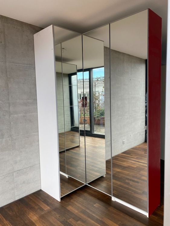 Pax Eckschrank, Altes Model, 236, Birke,Mit Spiegeltüre – LOOM