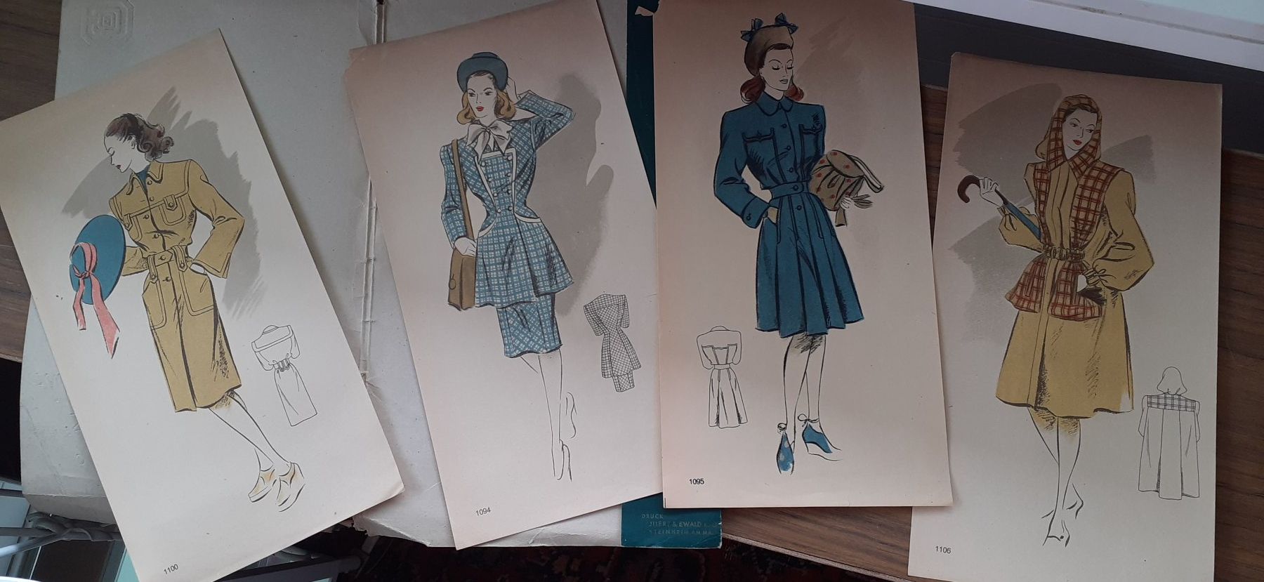 Cartamodelli: Modell-Mappe Mode Frühjahr Sommer 1946 – Usato da Mörschwil venduto da lindaswunderkiste 8