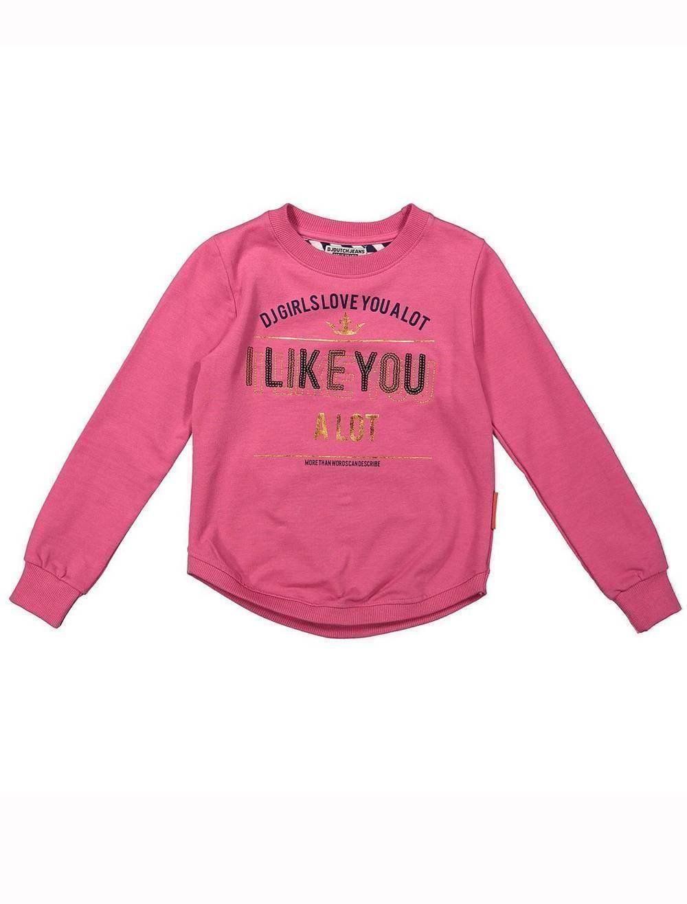 Maglioni & Felpe: Pullover / Shirt DJ Dutch Jeans rosa, Gr. 152 – Difettoso da Eschenbach SG venduto da Peachick