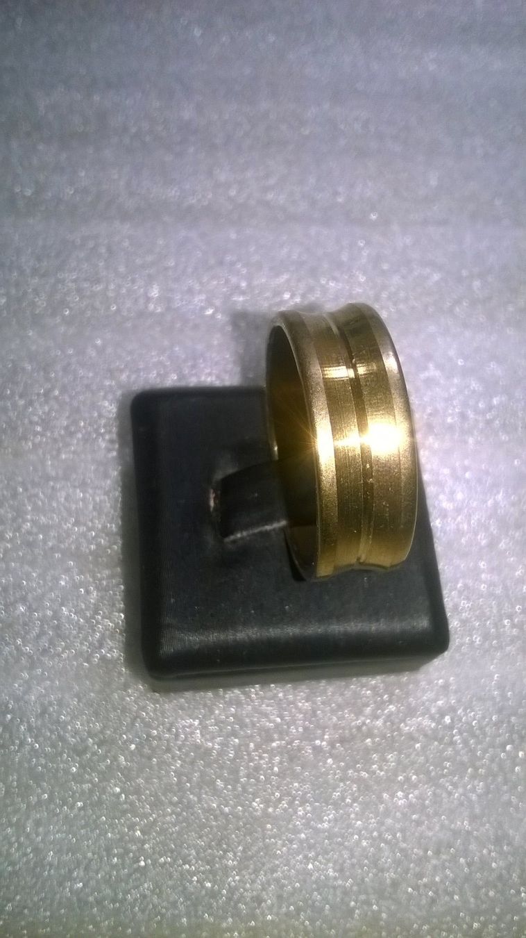 Anelli: ring edelsthal,,,vergoldet und versilber,,,glanzig – Nuovo (secondo la descrizione) da Basel venduto da bijoutrie_4 5