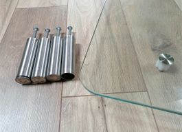Salontischplatte Sicherheitsglas Kanten gerundet geschliffen