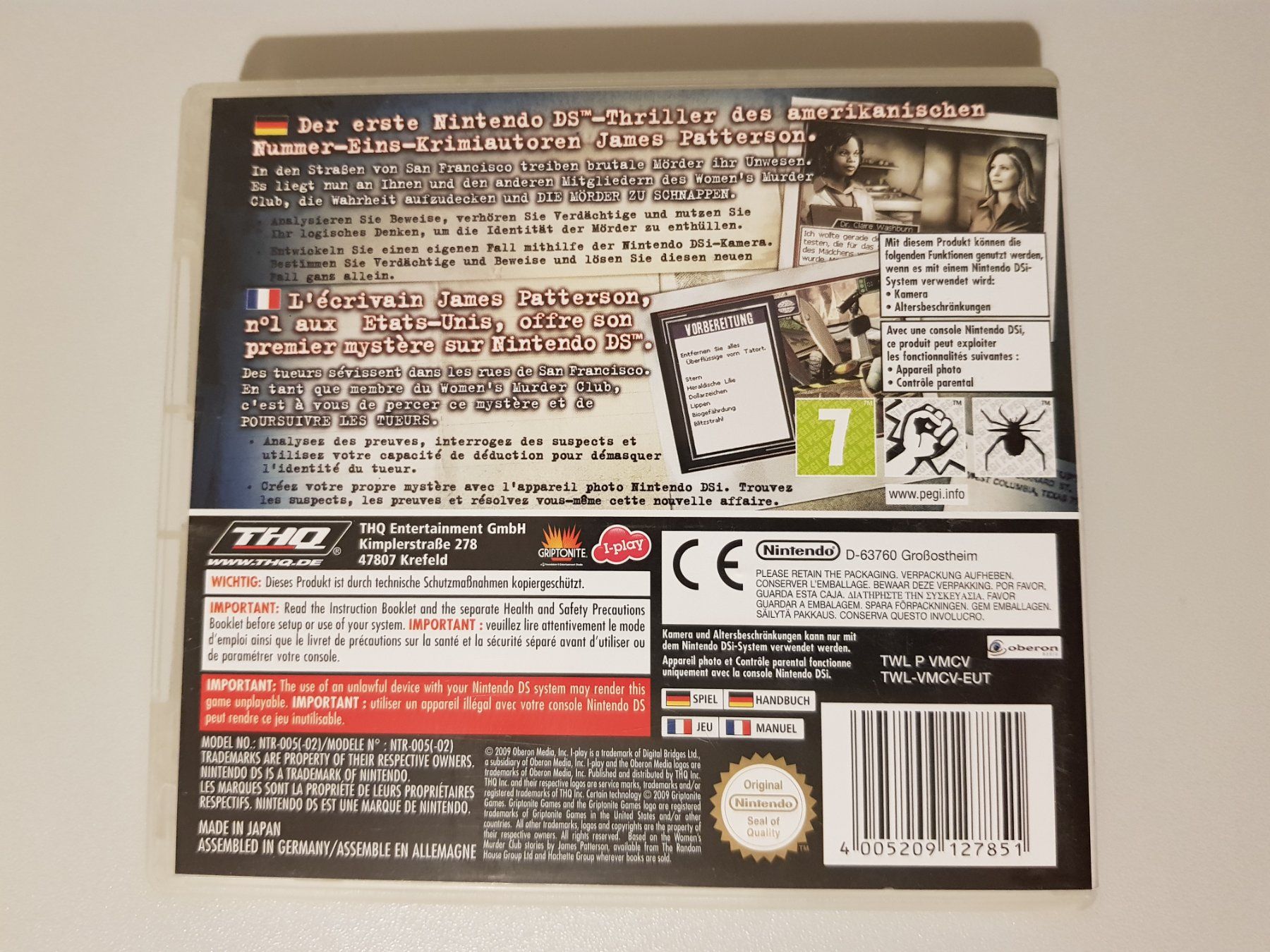 Nintendo Spiele: Women's Murder Club /DS – Gebraucht aus Münchenstein von 2DGames 1