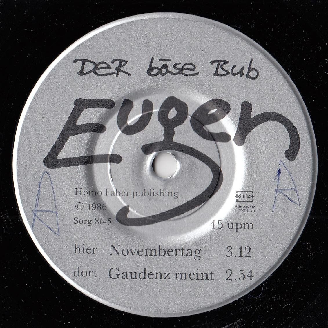 Schallplatten: Böse Bub Eugen  Vinyl Single – Gebraucht aus Volketswil von Abcrecords 2
