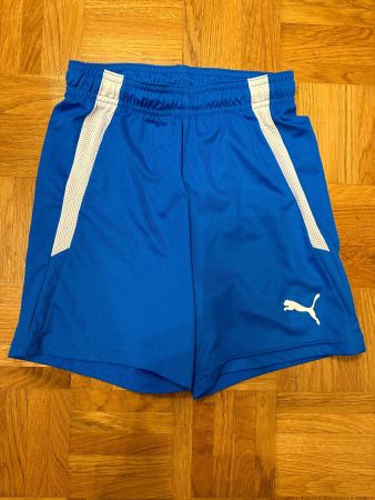 Puma Fussball Shorts Sporthose Gr. 140 blau
