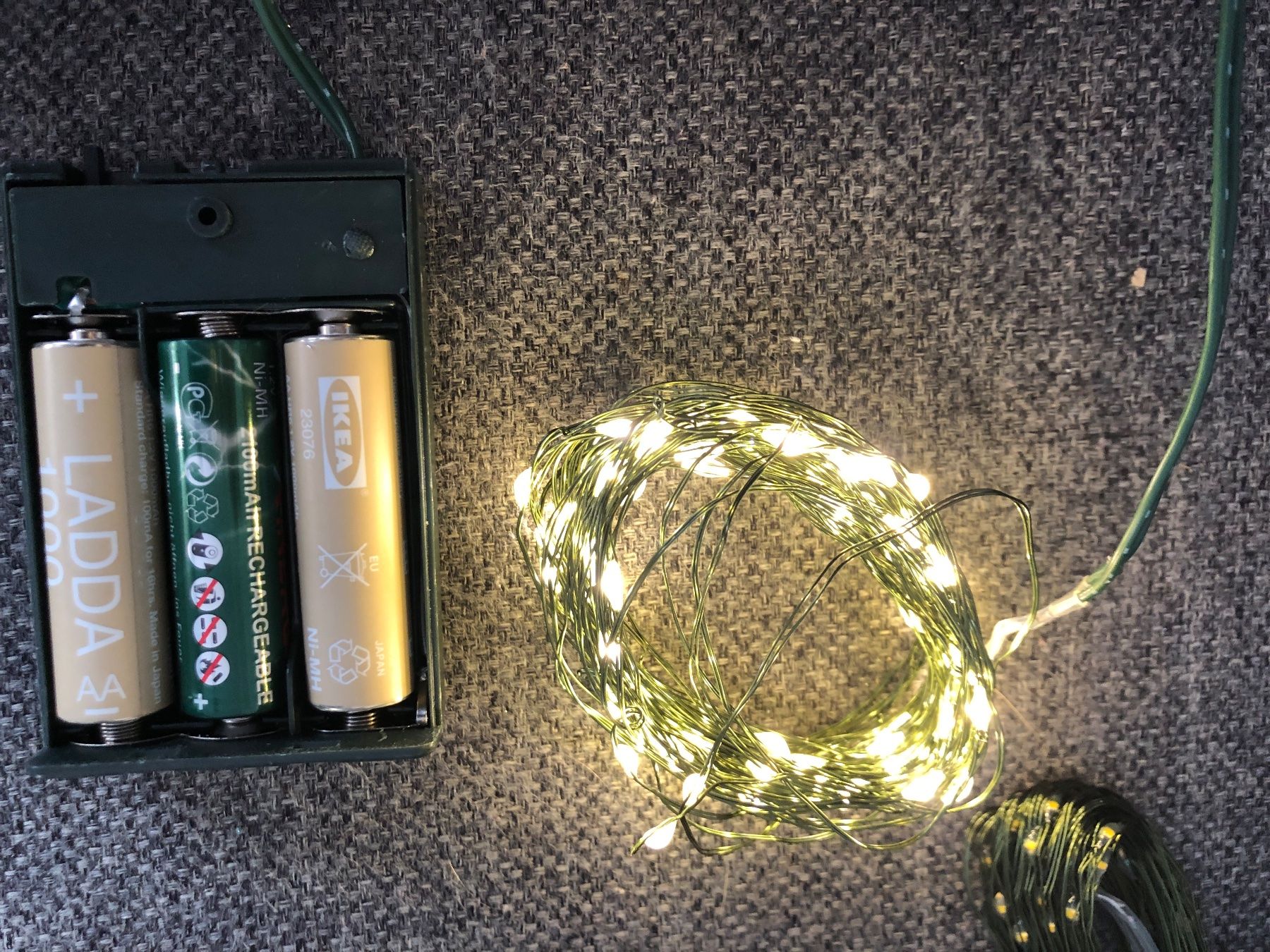 Ghirlande e barre luminose: Lichterkette Micro LED, 3Stk., 80 Lämpchen, neuwertig – Nuovo (secondo la descrizione) da Arlesheim venduto da leyRum4.5 2