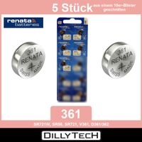 Renata 361 SR721W Knopfzellenbatterie - 5 Stk.