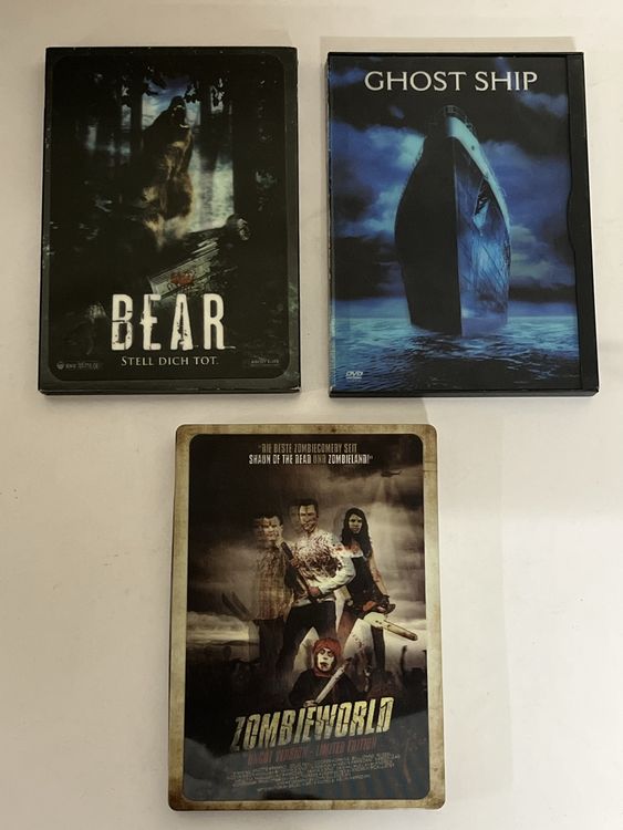 3 Horror-DVDs: Ghost Ship, Bear & Zombieworld – Top! (nik16) (Gebraucht ...