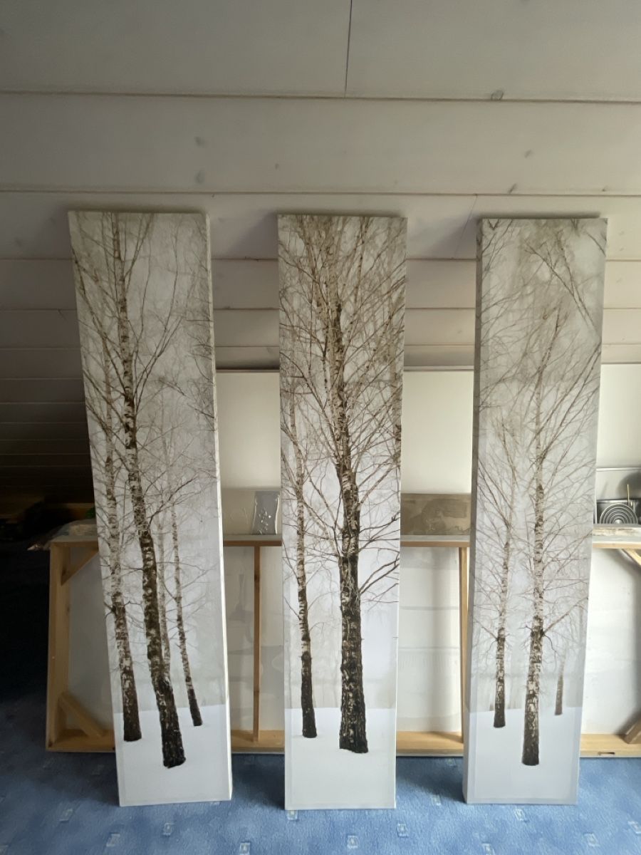 Posters & Illustrations: Dreiteiliges Leinwandbild – D'occasion à Aarberg par Trudi.70 1