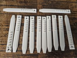 lego 62743 lot de 12 pièces White Plate, Modified 2 x 16