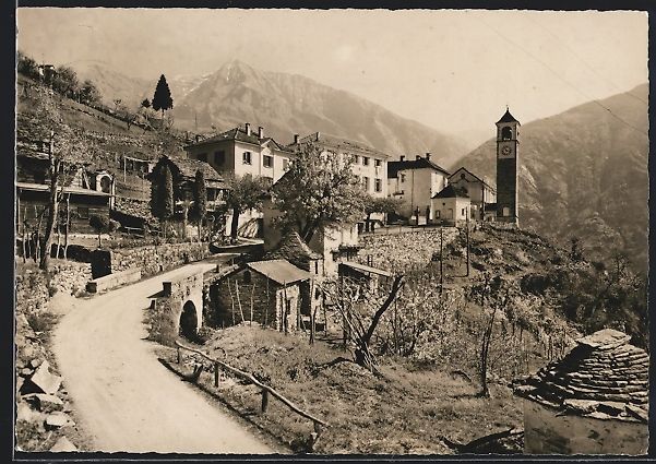 Cartoline postali: Mergoscia /Valle Verzasca, Panorama mit  – Usato da Berlin venduto da bartko-reher
