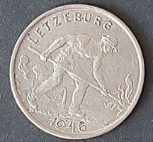 Luxemburg 1946  1 Franc, Beschriftung "Letzeburg"
