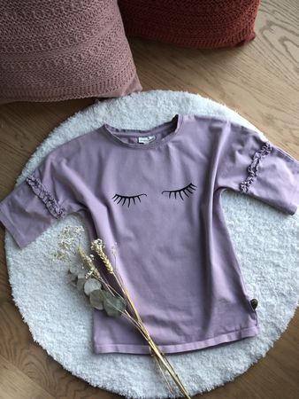 POMP DE LUX Mädchen T-Shirt mit Wimpern, Gr. 134/140 *NEUWER
