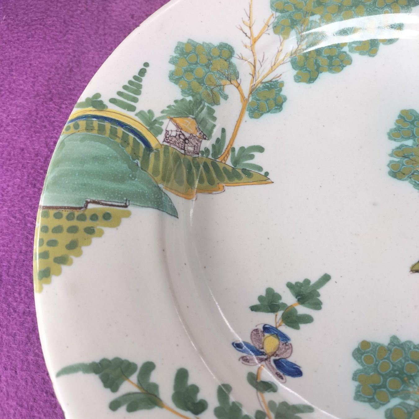 Piatti: Assiette creuse en faïence décorative – Usato da Jussy venduto da 170307 2