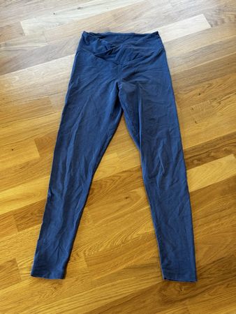 Mandala Yoga Leggings dunkelblau mit Wickelbund