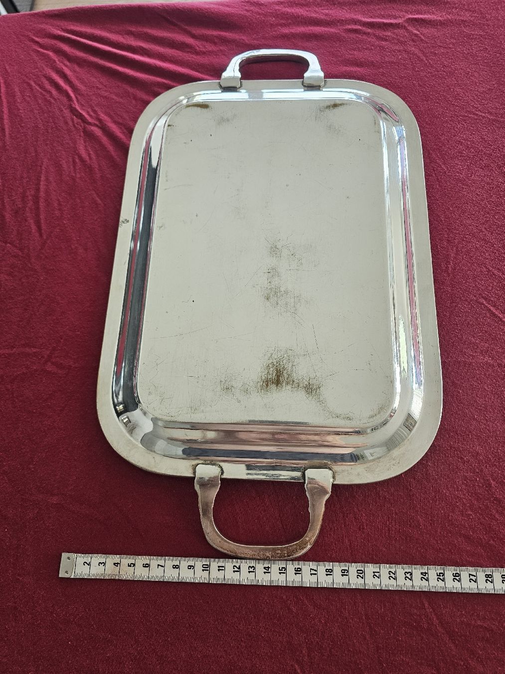 Servierplatten: Vintage Silver-Plated Serving Tray - Elegant and Ready! – Gebraucht aus Immensee von Gitter 1