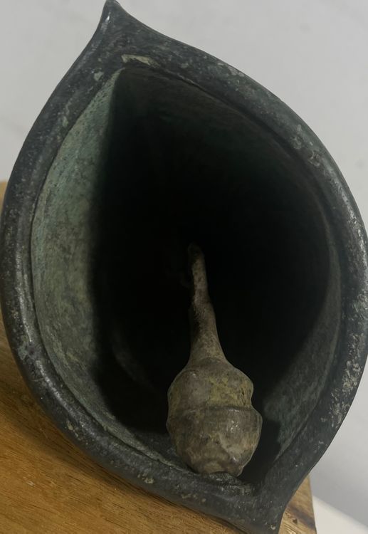 Livasia Asiatisches Glockenspiel Bronze Mit Teakholzständer - Handgefertigte Deko