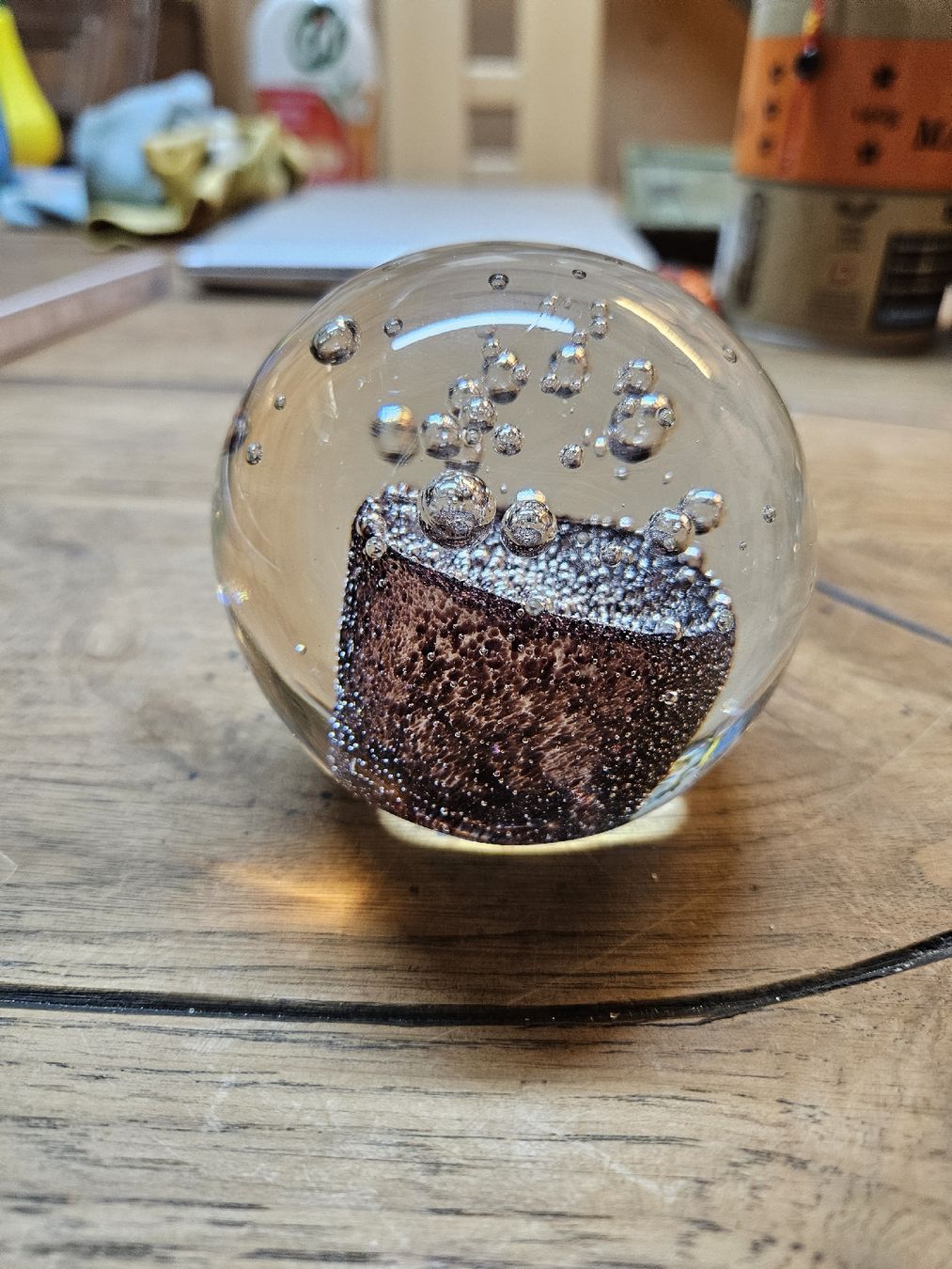Bicchieri: Deko Glas Kugel Briefbeschwerer  (V) – Usato da Rorschach venduto da TimelessTrading 1