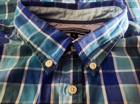 Chemise Tommy Hilfiger Carreaux Bleus - XL