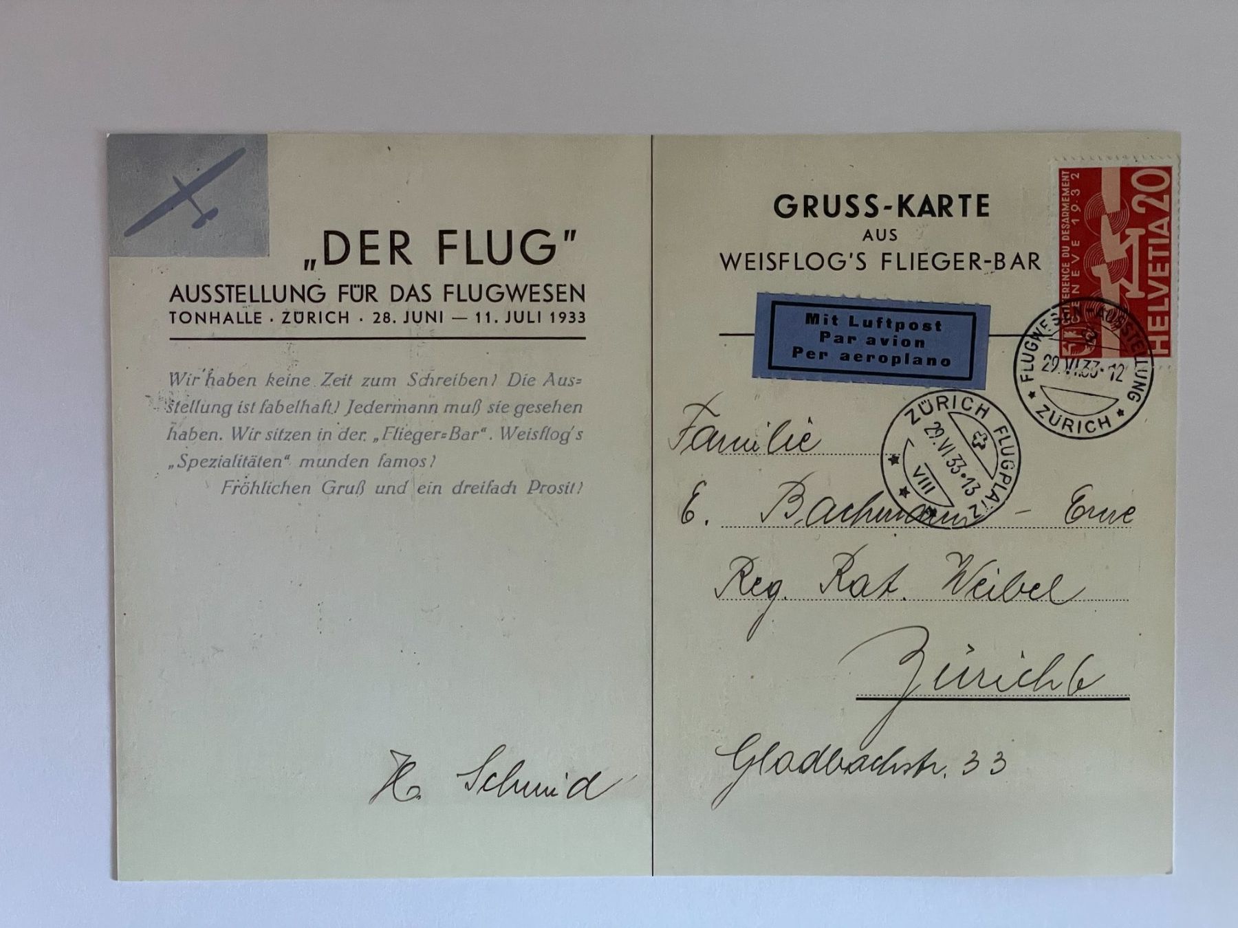 Cartoline postali: Alte Getränkekarte mit Briefmarke – Nuovo (secondo la descrizione) da Menzingen venduto da Wlukas 1