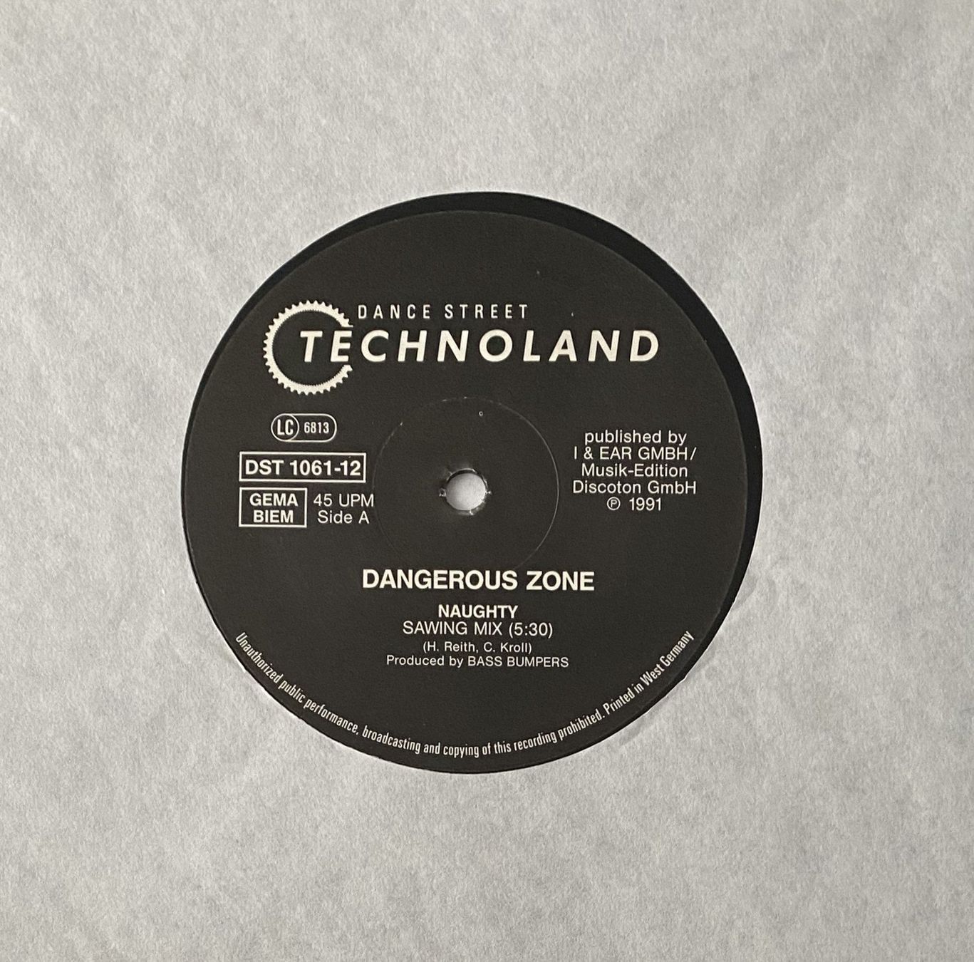 Dischi in vinile: Dangerous Zone, Naughty (Techno, Acid) – Usato da Flums venduto da Empe1 3