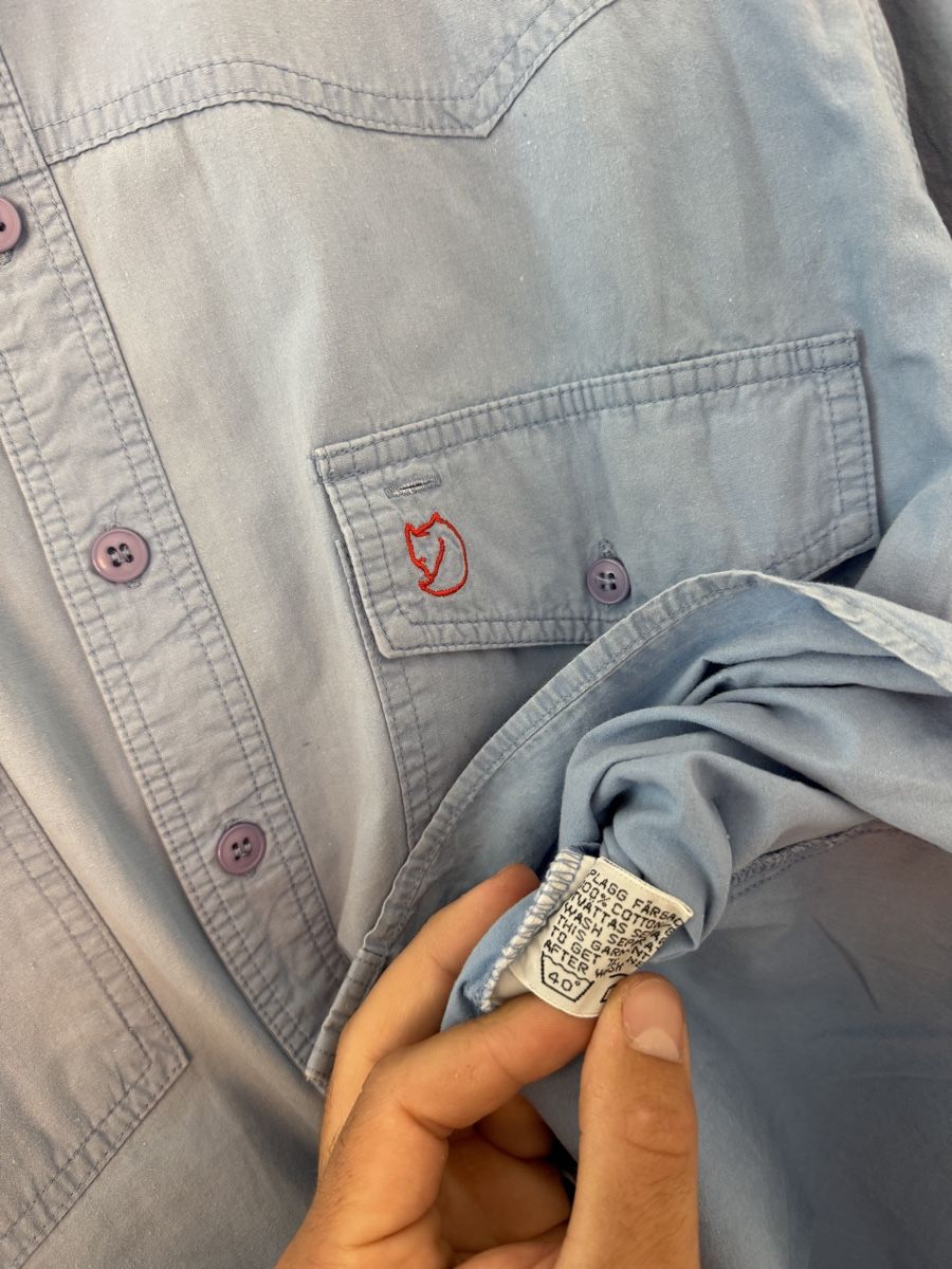Fjällräven Camicie: Fjällräven Hemd Herren Gr. M, hellblau, oryginal – Usato da Wetzikon ZH venduto da Jan_wojt 4