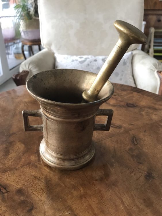 Antiker Mörser aus Metall für Mittelalter Fantasy Hexenküche (Gebraucht ...