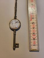 Halskette mit Schlüssel Anhänger, Vintage Stil,