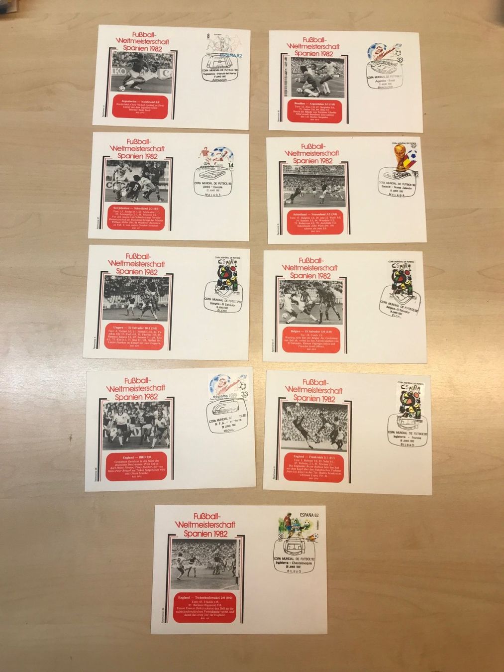 Alle Briefmarken: 17 Briefe Fussball WM 1982 – Neu (gemäss Beschreibung) aus Emmenbrücke von DanielStulz62 1