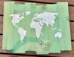 Pinwand Weltkarte Grün (originalverpackt)
