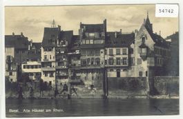 Basel - Alte Häuser am Rhein