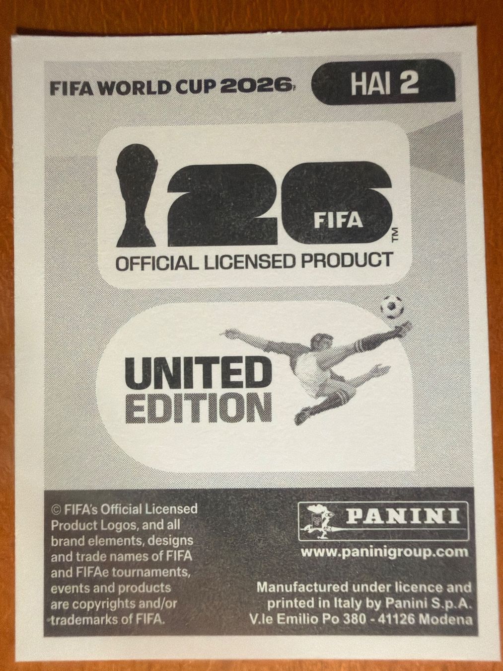 Panini Sammelbilder & Trading cards: Panini HAI2 – Neu (gemäss Beschreibung) aus Susten von Rechnun 1