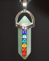Halskette D-909 – Säule Aventurin 7 Chakra